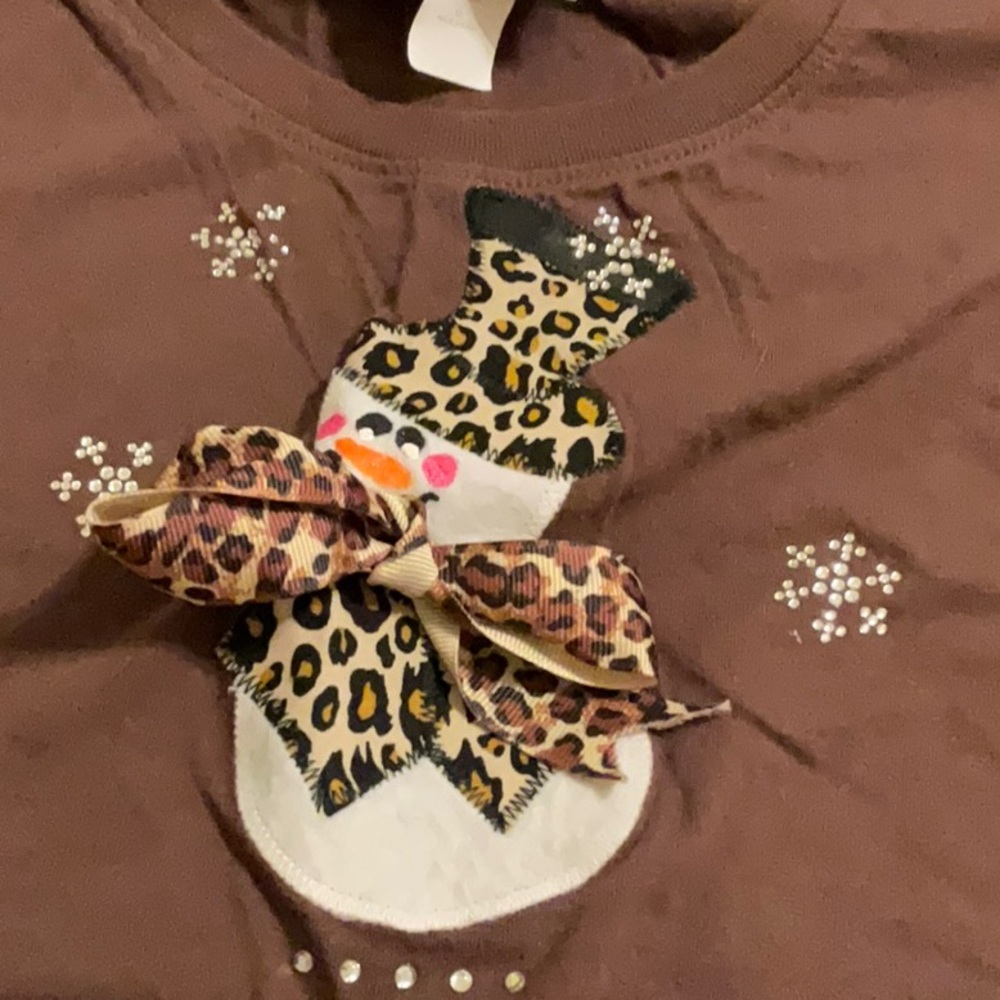 Set of 5 cute Christmas T Shirts all are long sleeve and X/L good condition - Picture 9 of 10